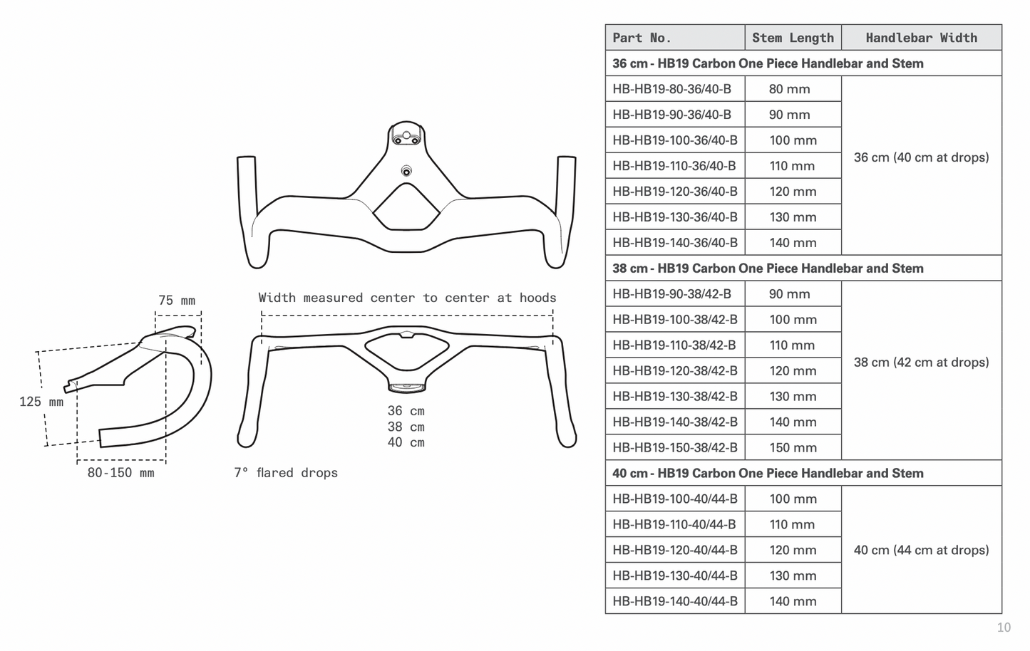CERVELO HB19 INTEGRATED CARBON HANDLEBAR