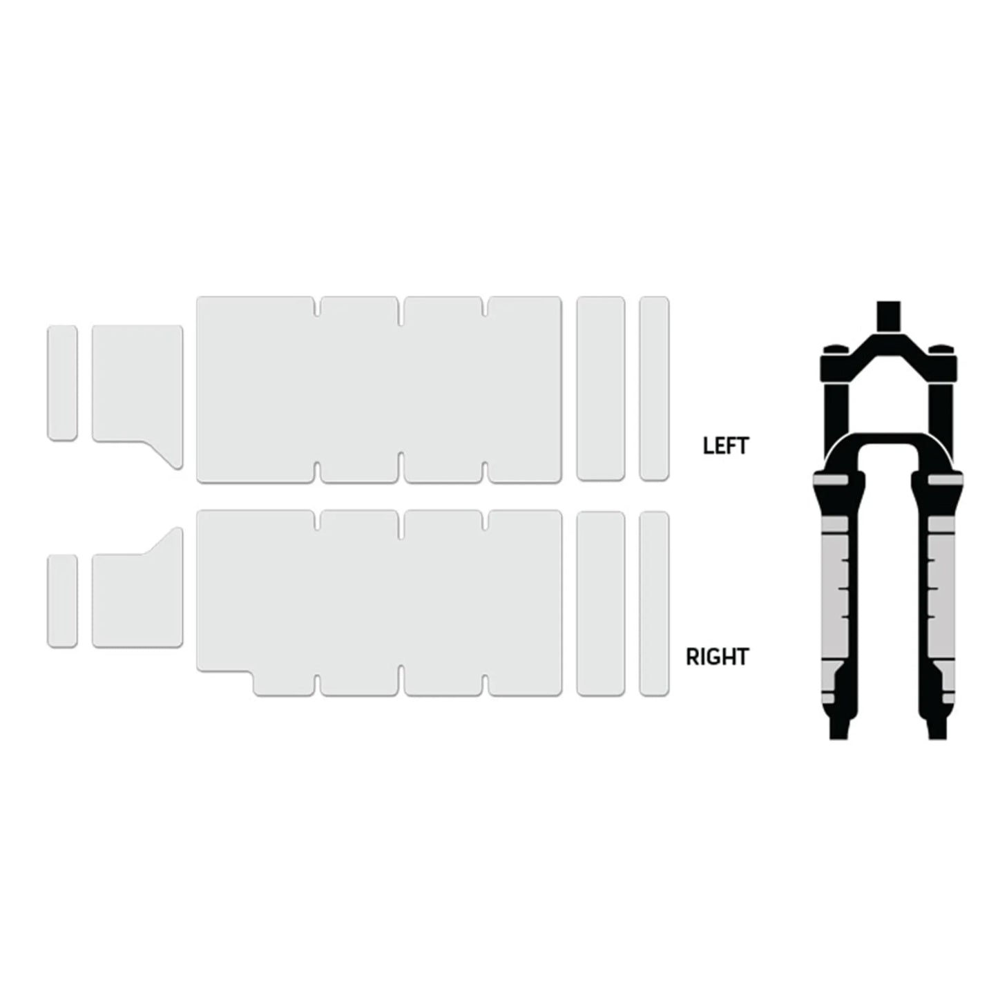 LIZARD SKINS FORK PROTECTOR CLEAR