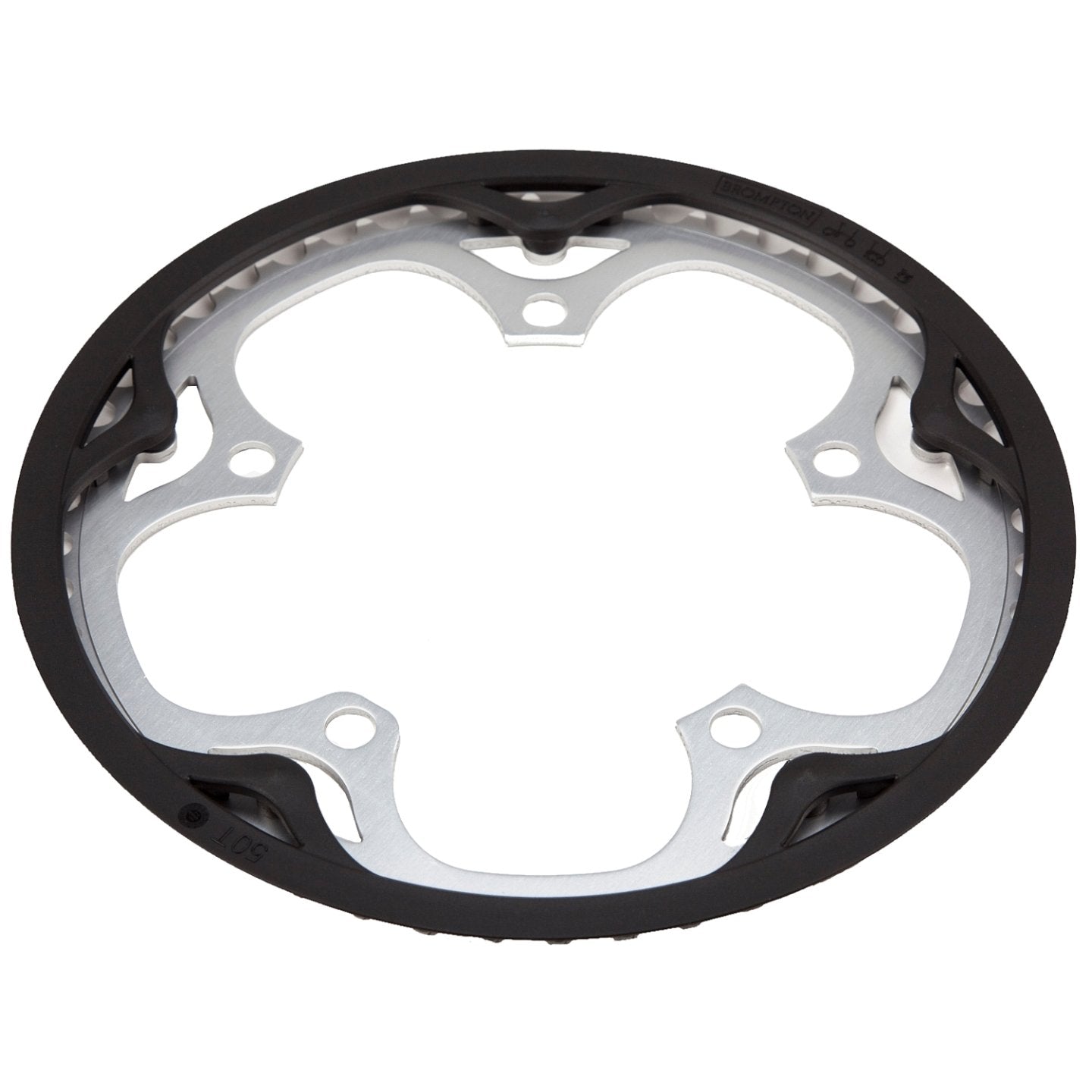 BROMPTON CHAIN RING + GUARD SPIDER 50T SILVER