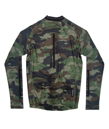 GOD&FAMOUS JERSEY WOODLAND CAMO LS