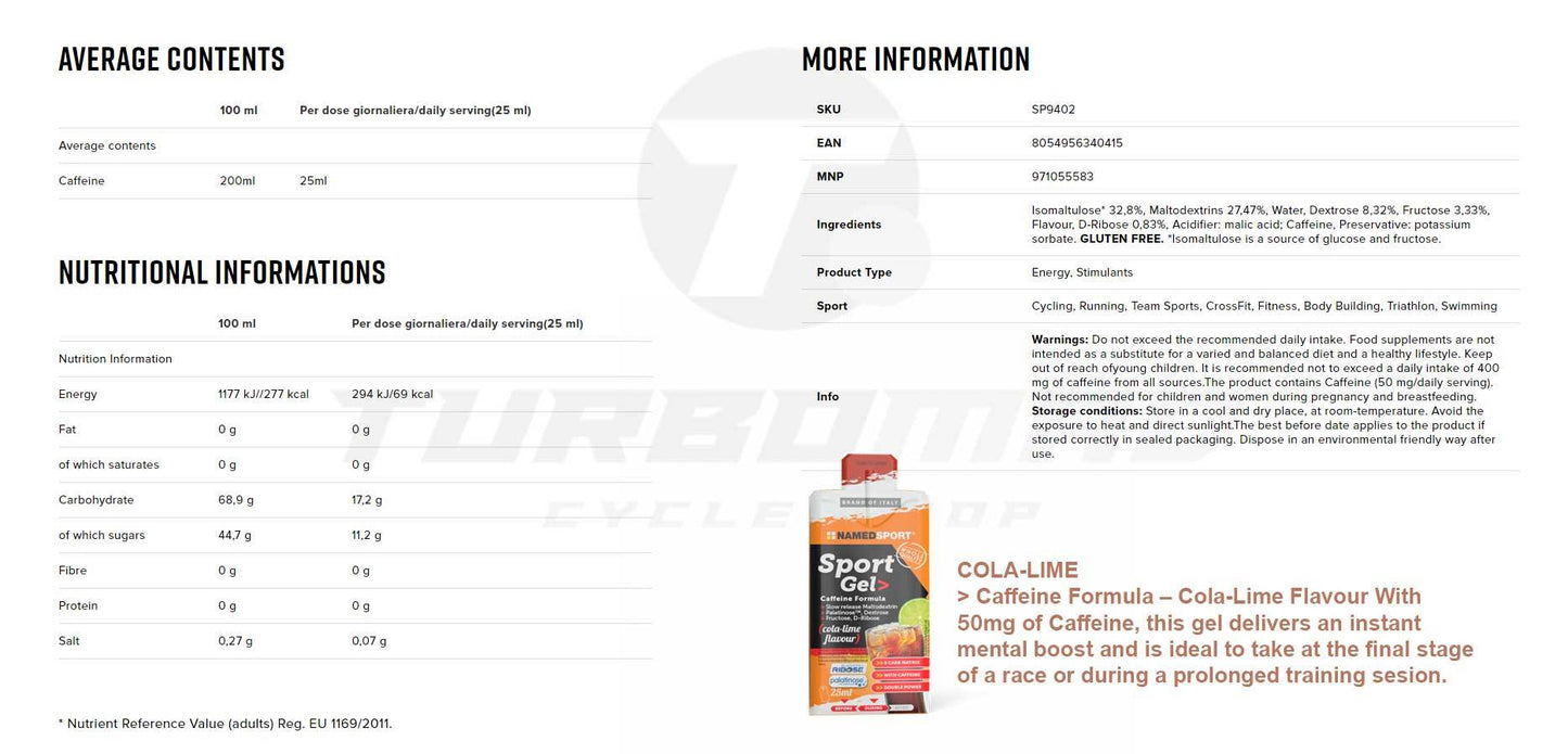 NAMEDSPORT SPORT GEL 25ML