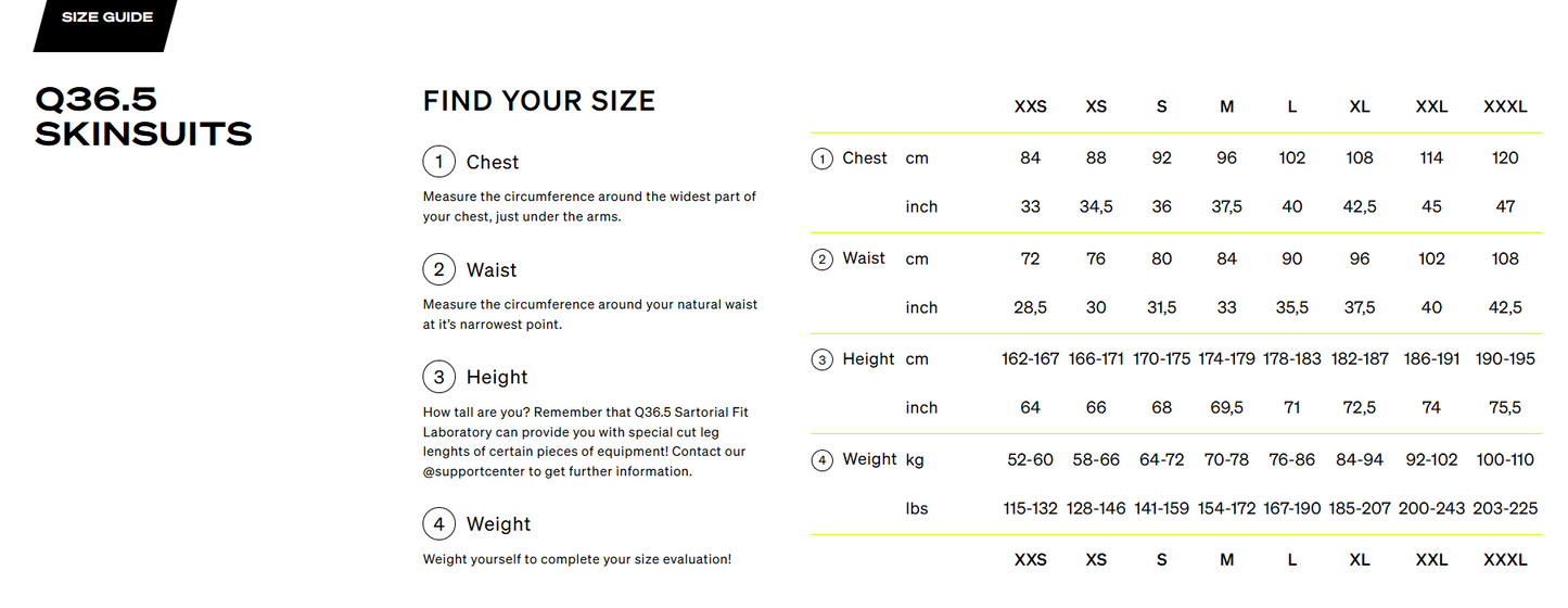Q36.5 MEN TRI - SKINSUIT SHORT SLEEVE