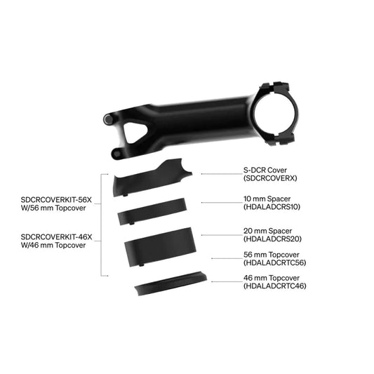 DEDA S-DCR COVER KIT 46MM