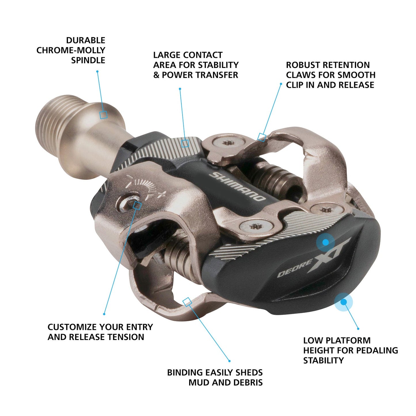 SHIMANO PEDAL PD-M8100 XT MTB