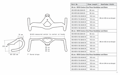 CERVELO HB19 INTEGRATED CARBON HANDLEBAR