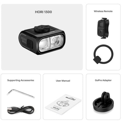 MAGICSHINE HORI 1300 DUAL MOUNTED BIKE LIGHT