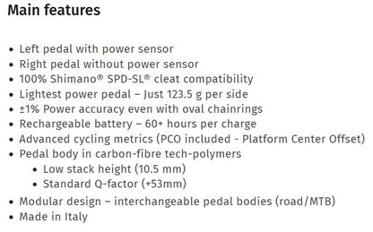ASSIOMA PRO RS-1 POWER METER PEDAL