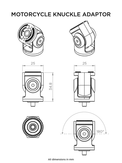 QUAD LOCK KNUCKLE ADAPTOR | MOTORCYCLE/SCOOTER