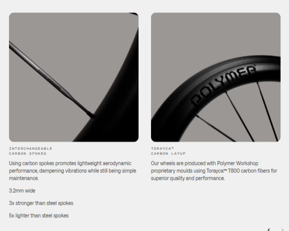 POLYMER WORKSHOP - ENHANCE 50:52 CARBON WHEELSET