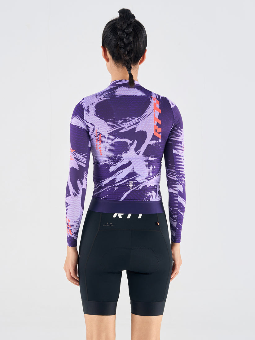 RTT UNISEX - ABSTRACT PURPLE 10 LONG SLEEVE JERSEY
