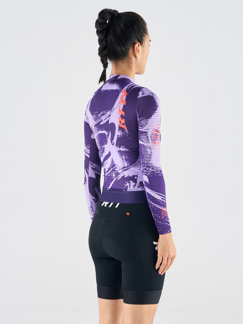 RTT UNISEX - ABSTRACT PURPLE 10 LONG SLEEVE JERSEY