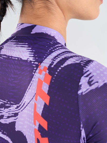 RTT UNISEX - ABSTRACT PURPLE 10 LONG SLEEVE JERSEY