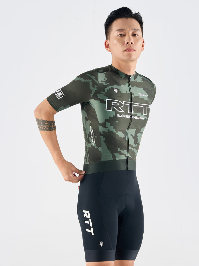 RTT MEN SHORT SLEEVE JERSEY - CAMO GREEN