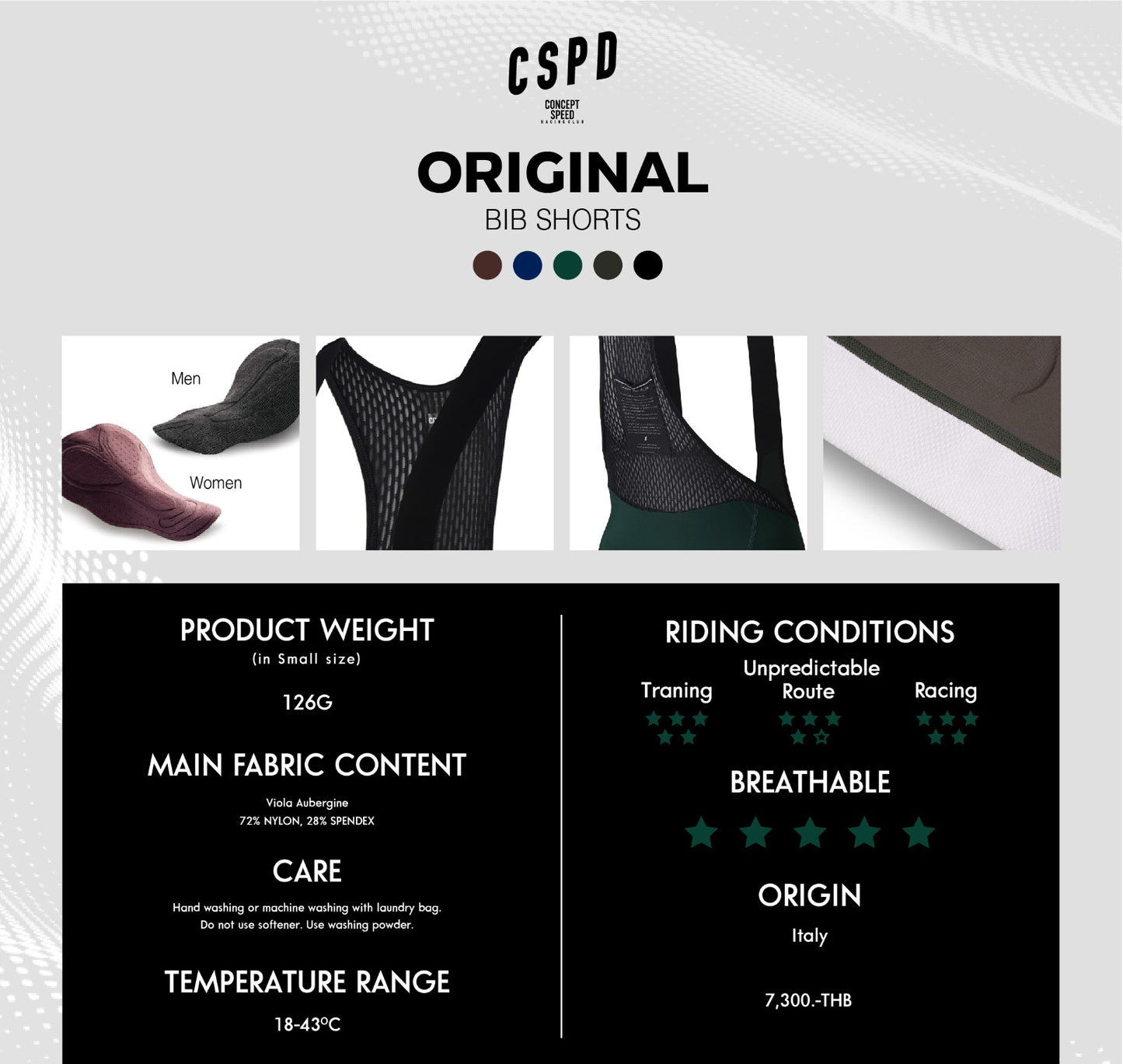 CSPD - ORIGINAL WOMEN BIBSHORTS