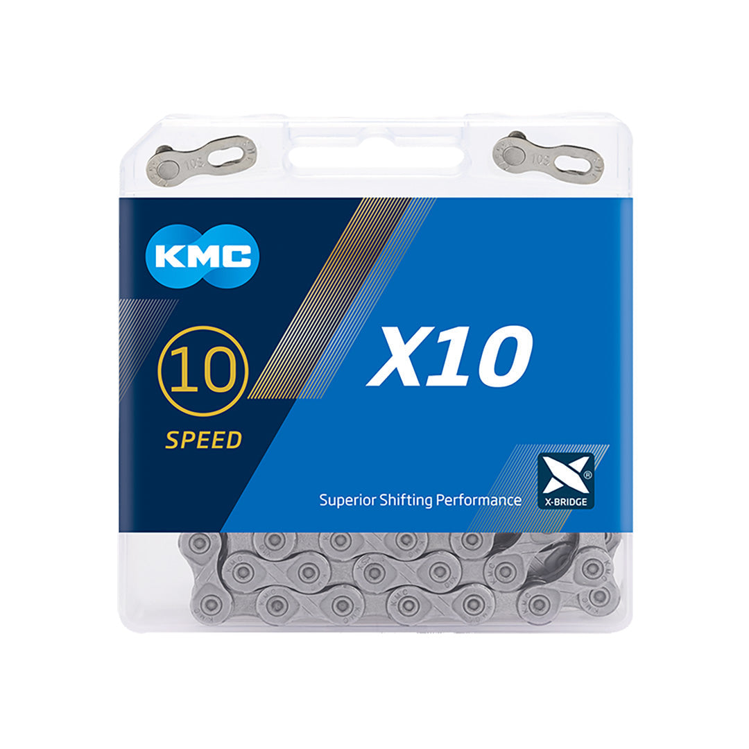 KMC X10 10 SPEED SILVER CHAIN