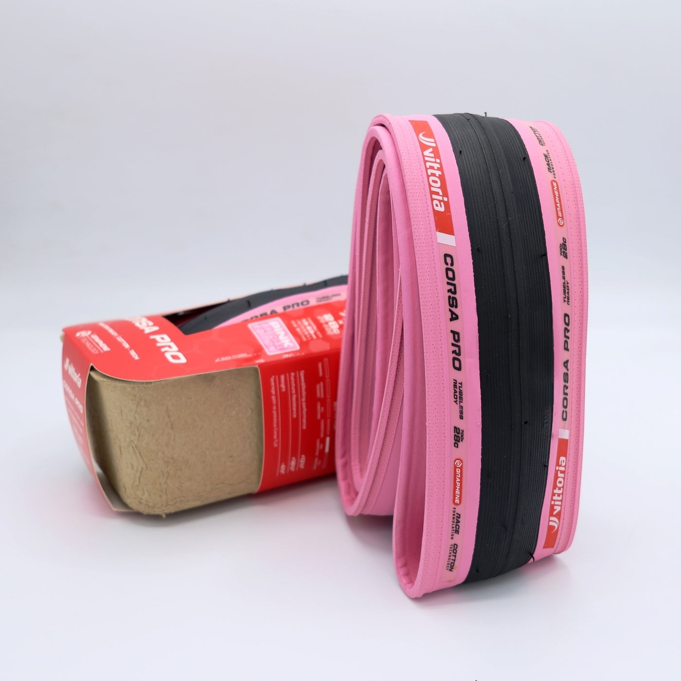 VITTORIA CORSA PRO 28-622 FOLD TLR PINK-BLK-BLK G2.0
