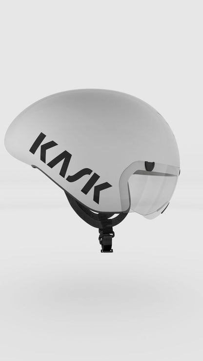 KASK BAMBINO PRO with CLEAR VISOR-WHITE